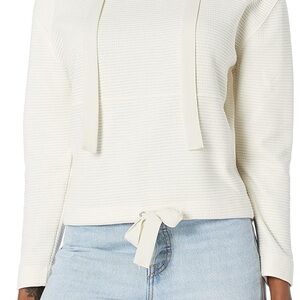 Club Monaco Cream Waffle Knit Hoodie